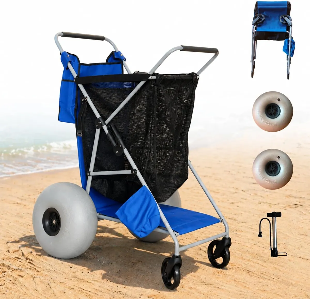 Beach Cart with 16‘’ Balloon Wheels